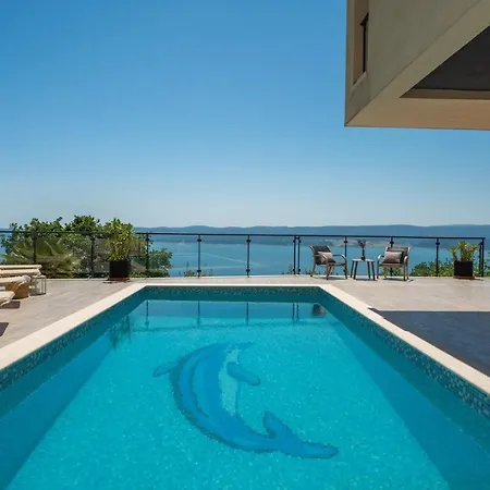 Seaview Matea With 4 En-suite Bedrooms, Whirlpool, Sauna, Private Pool Lokva Rogoznica